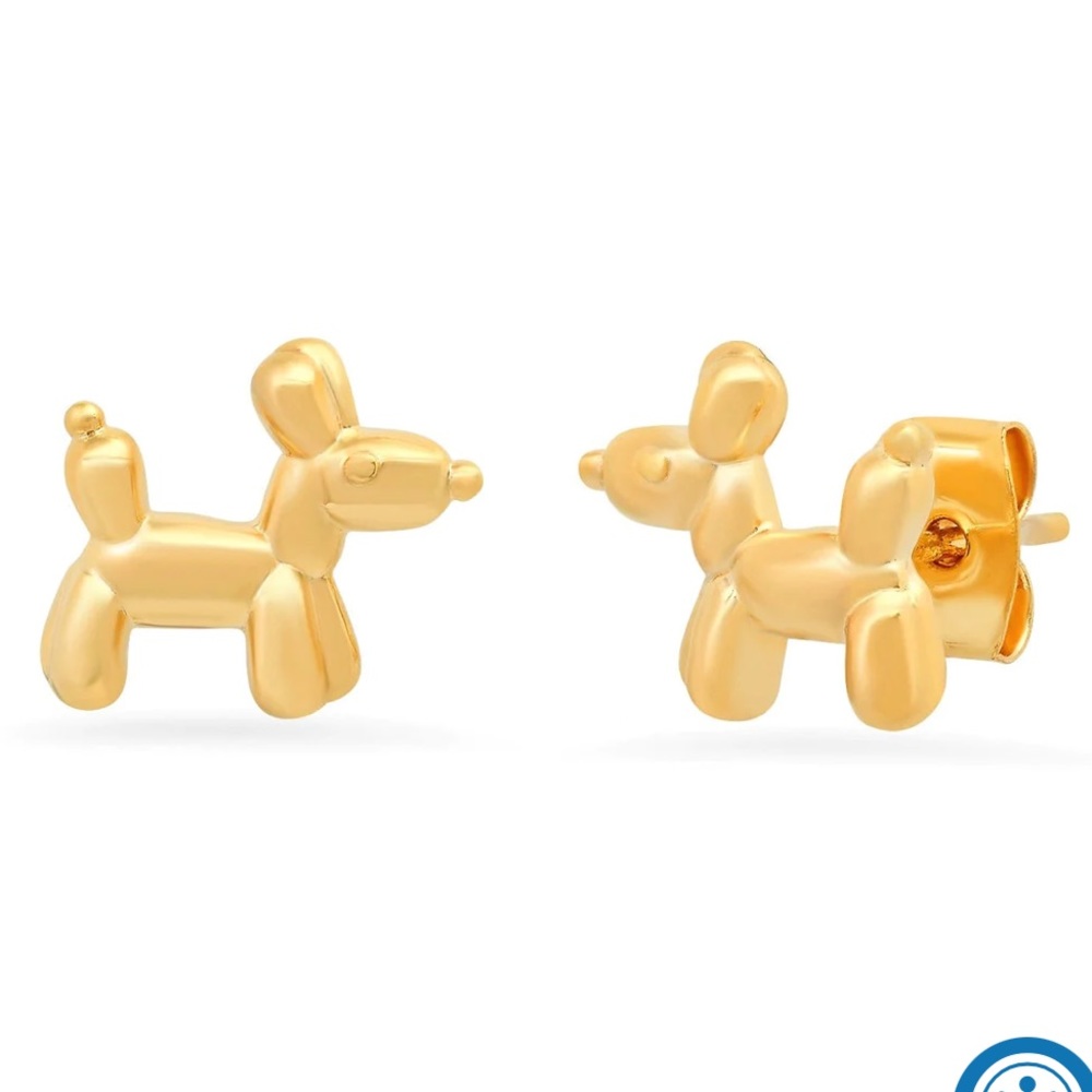 Tai Jewelry Balloon Dog Stud Earrings